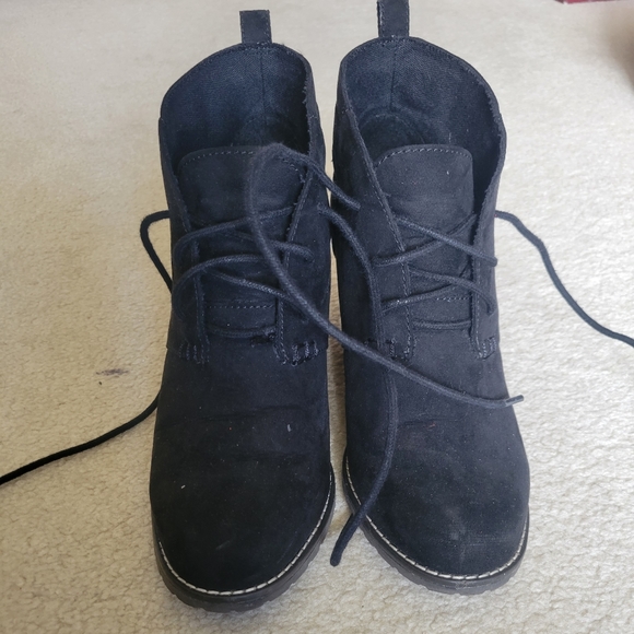 SO Black Wedge Booties - Picture 2 of 6